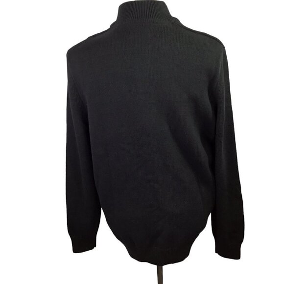 Chaps NWT Polar Bear Pullover Black Size L Fair Isle Snowflake Winter Christmas - Picture 9 of 10